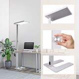 thumbnail of LED Stehlampe Büro LUMANOVA IP40 / 4000K / 80W Alu weiß hjh OFFICE