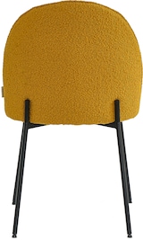 thumbnail of SIT Möbel Tom Tailor Stuhl 2er-Set | T-Bouclé Pad Chair | gepolstert senf-gelb|Beine Metall schwarz|B57xT54xH52cm|02412-23|Serie SIT&CHAIRS