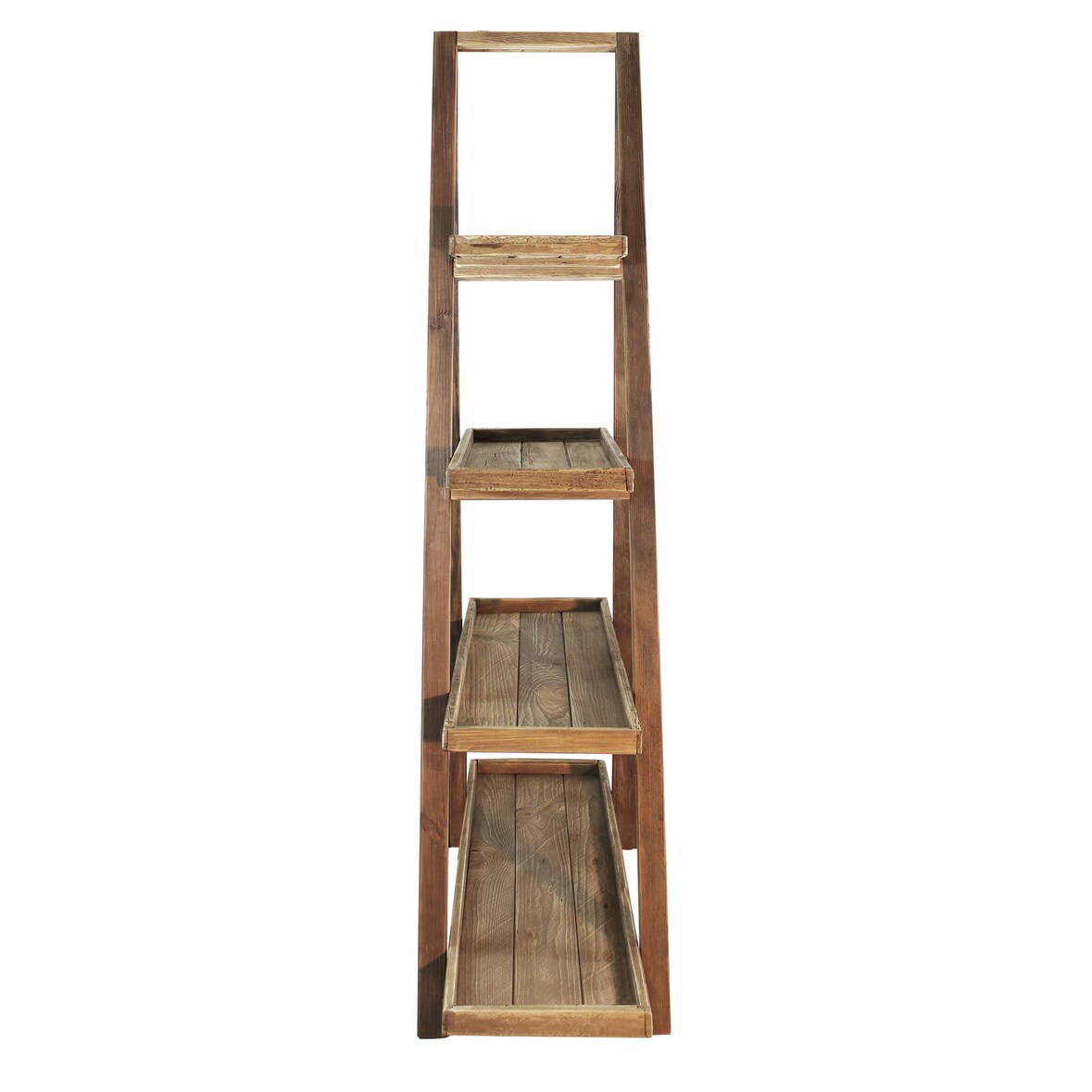 BS COM Libreria scaffale di design in Pino riciclato cm 120x43x183 120x43x183 cm Marrone