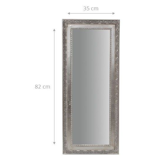 Biscottini Specchio Da Parete Rettangolare In Legno - Lungo E Versatile, Orientabile Orizzontale/Verticale, Per Ingresso, Camera Da Letto, Soggiorno - 2