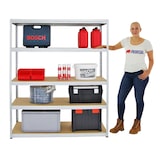 thumbnail of PROREGAL Étagère charge lourde GIANT ELEPHANT, HxLxP 180x150x60cm, 200kg par niveau, Galvanisé, Étagère robuste de Garage, Atelier