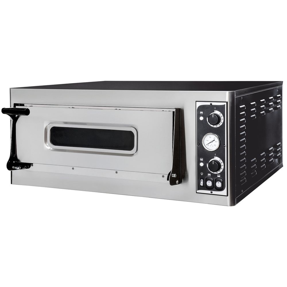 HENDI Pizza oven BASIC 4, Enkele ovenkamer, 400V/4700W, 975x930x(H)413mm