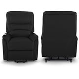 thumbnail of Fernsehsessel mit Aufstehhilfe, Relaxsessel mit elektrischer Liegefunktion, 2 Motoren, 120 kg belastbar, Kunstleder, Schwarz, Raburg Jan