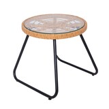 thumbnail of SVITA AMALFI Rattan Sitzgruppe Outdoor Gartenlounge 2 Personen Balkonset Natur