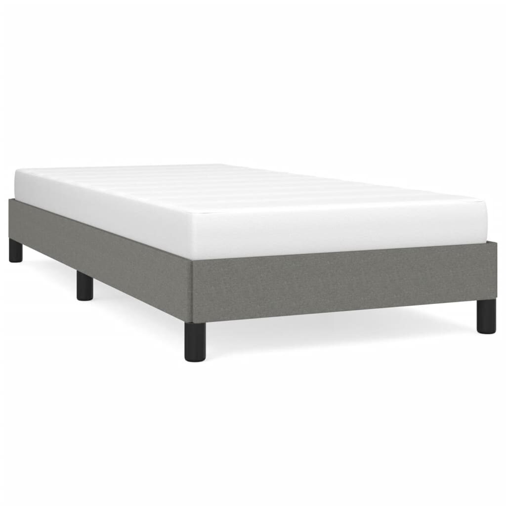 vidaXL Bettgestell ohne Matratze Dunkelgrau 100x200 cm Stoff