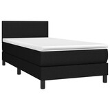 thumbnail of vidaXL Boxspringbett mit Matratze & LED Schwarz 100x200 cm Stoff