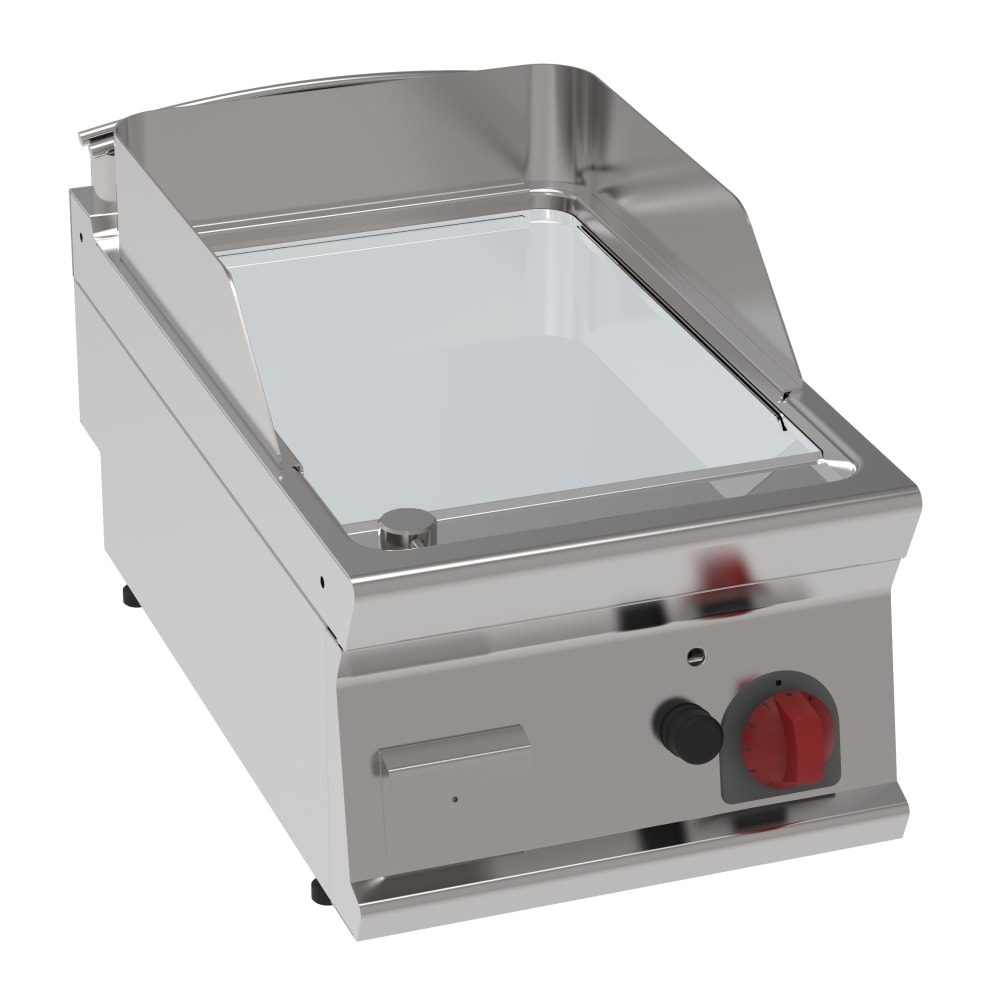 EURAST - Plancha-frytop cd 15 mm a gas lisa de sobremesa - 400x700x280 mm - 7 Kw - 36730317