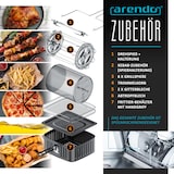 thumbnail of Arendo Heißluftfritteuse, Minibackofen 12L Edelstahl, Airfryer, Pizzaofen, Multifunktionsofen, Mini Backofen mit Umluft, 1800 Watt, Timer