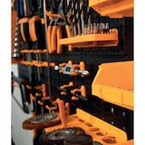 thumbnail of Gereedschapshouderpaneel 66 x 78 x 1,7 cm 4 geperforeerde panelen 15 kleine - 12 grote bakken 38 haken INTEC wandplank