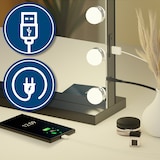 thumbnail of Miroir de courtoisie Norlina Noir /sans Bluetooth