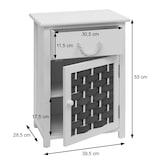 thumbnail of Ladekast HWC-K83, ladekast ladekast, hout 55x39,5x28,5cm ~ donkerbruin, polyrattan donkerbruin