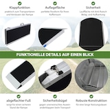 thumbnail of TRUTZHOLM Hunderampe klappbar 183 cm Tragkraft 180 kg Aluminiumrampe faltbar rutschfest mit Griff