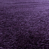 thumbnail of Hochflorteppich Shaggy Einfarbig Weich Flauschig Waschbar Strapazierfähig Schlafzimmer Rund Violett 120x120 cm – SALZACH von Kadima Design