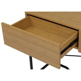 thumbnail of Décoshop26 - Industrieller Konsolentisch mit 2 Schubladen moderner Loft-Stil 81 x 120 x 40 cm melaminbeschichtete MDF-Platte mit 04_0008852