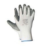 thumbnail of 12 Paar Arbeitshandschuhe Montagehandschuhe Nylon-Nitril Größe XL-10 Unisex grau