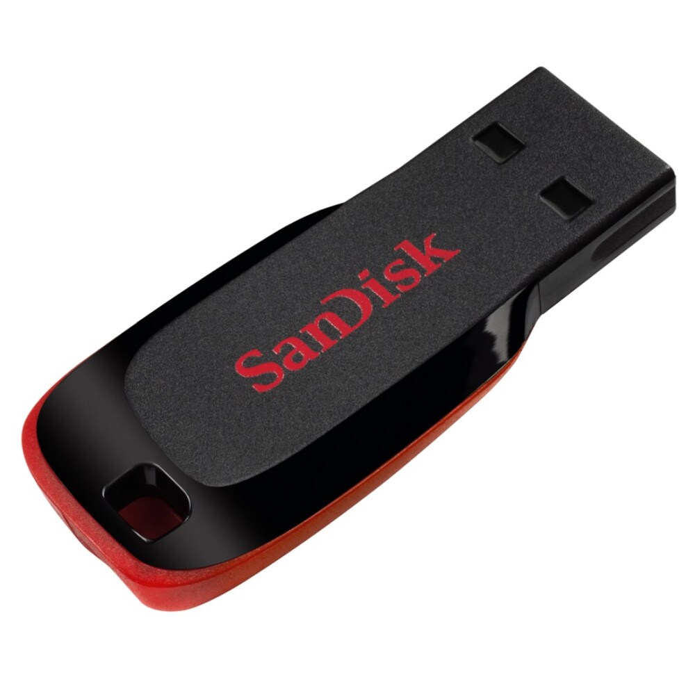 SanDisk Pen USB Cruzer Blade 64 GB USB Type-A 2.0 Preto, Vermelho