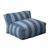 thumbnail of Salon de jardin modulable avec 3 chauffeuses et 1 pouf bleu pacific