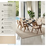 thumbnail of tectake Sedia da pranzo Lissy con intreccio viennese, stile boho - a pezzo Rovere chiaro