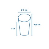 thumbnail of Vasos Fritas Abiertos 'Feel Green' 9 Oz - 270 Ml 200 + 25Pe G/M2 Ø7X10,5 Cm Marrón Cartoncillo (100 unidades)