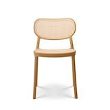 thumbnail of Chaise de salle à manger moutarde style vintage