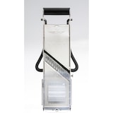 thumbnail of Professionelle Mandoline aus Edelstahl mit Drücker und ergonomischem Fuß - 2 Kämme zum Ausdünnen -. Tellier