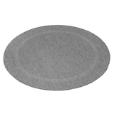 thumbnail of Teppich Balkon Unifarben Pflegeleicht Waschbar Strapazierfähig Terrasse Küche Rund Grau 160x160 cm OEKO-TEX – ALSTER von Kadima Design