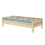 thumbnail of Einzelbett, Holzbett Kiefer massiv klar lackiert 90x200 wählbares Zubehör V-60.20-09 ohne Zubehör