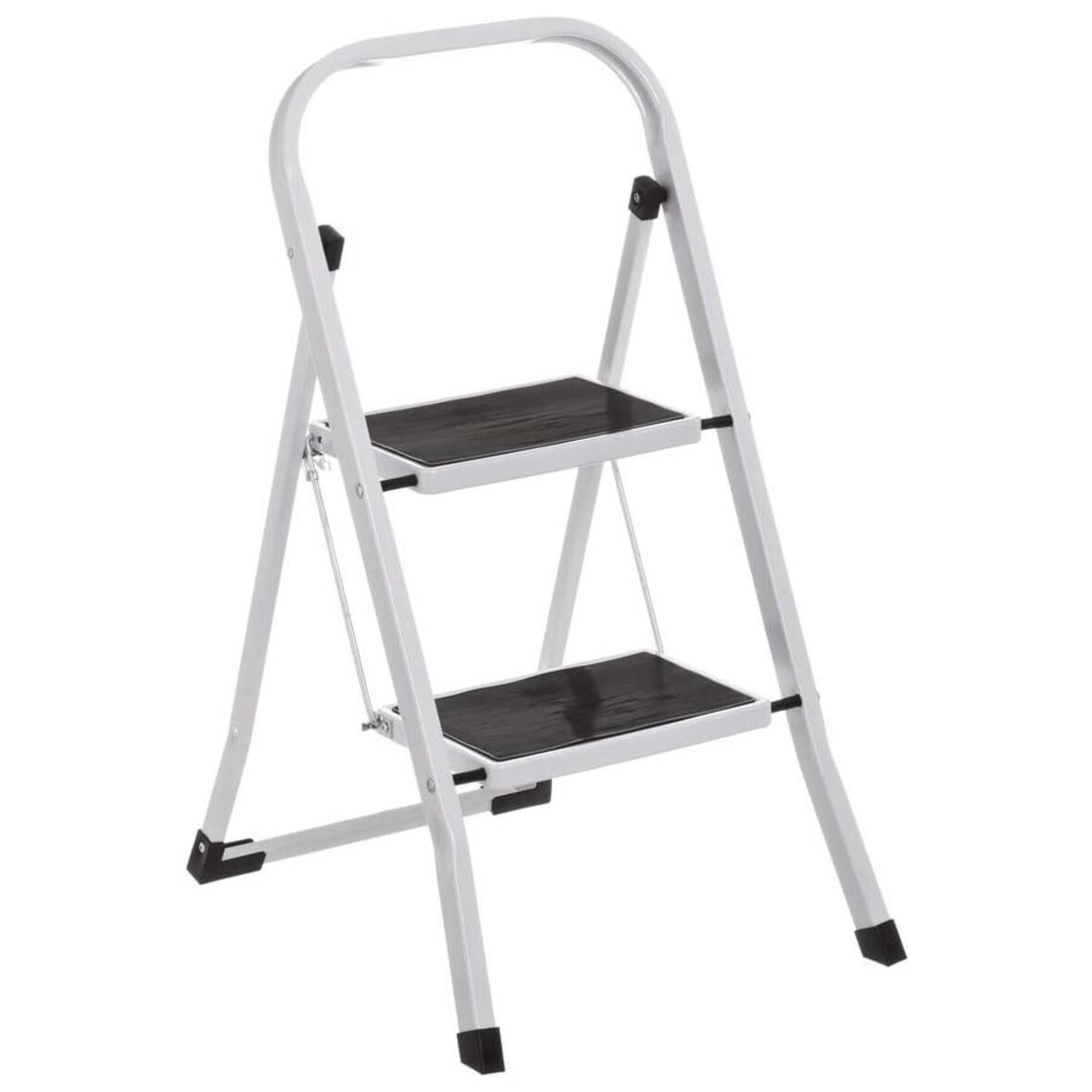 Pack 25 Escaleras 2 Peldaños Profesional - Acero Reforzado - Antideslizante 30x20cm - Plegado Extraplano - Taburete Hogar Oficina