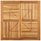 thumbnail of Mesa de jardín madera maciza de acacia 110x110x75 cm