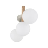 thumbnail of Deckenlampe MIEKE 3x G9 bis 8W Holz hell Weiß Metall Glas LE111386