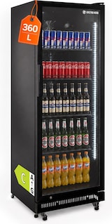 thumbnail of GastroHero Getränkekühlschrank GKS-360 | 360 L Getränkekühlschrank mit Glastür | Flaschenkühlschrank mit Umluftkühlung | Bierkühlschrank abschließbar
