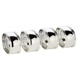 thumbnail of 4er Set Serviettenring Faden, edel versilbert, anlaufgeschützt, Länge 6 cm