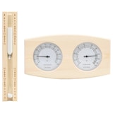 thumbnail of vidaXL 2-in-1 Sauna-Hygrothermograph und Sanduhr Set Massivholz Kiefer
