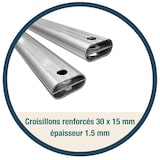 thumbnail of Tente pliante Barnum Aluminium 300x450cm - Gris + 3 murs offerts