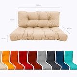 thumbnail of Lot coussins extérieur pour palette beige 120x80 Imperméables Anti-UV DECOARTS