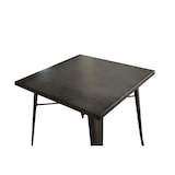 thumbnail of Table de bistrot, acier, galvanisé mat, 76 x 76 cm, gris
