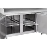 thumbnail of METRO Professional Table à pizza GPT3100SET, Acier inoxydable, 201.8 x 80 x 100 cm, 500 W, 435 L, 3 portes, compatible avec GHS2200, Argenté