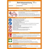 thumbnail of Betriebsanweisung Diesel, CLP/GHS, Kunststoff, 210x297mm, ASR A1.3, DIN EN ISO 7010