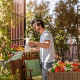 thumbnail of Relaxdays Hochbeet, Folie, Ablage, HxBxT: 80 x 74 x 38 cm, Garten, Balkon & Terrasse, Pflanztisch, Tannenholz, schwarz