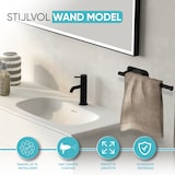 thumbnail of HGMD Keukenrolhouder - Zelfklevend en / of Boren - Keukenrolhouder Zwart - Rollenhouder - Keukenrolhouder Hangend