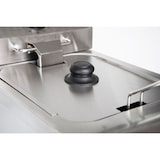 thumbnail of Profi- friteuse HDF2128, roestvrij staal/kunststof, 39 x 55 x 55.8 cm, inhoud: 8+8 L, vermogen: 2 x 3250 W, afneembare mandgreep, zilver