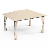 thumbnail of Mondo 3x4 Pavillon mit Metallrahmen und 4 Seitenwänden Beige