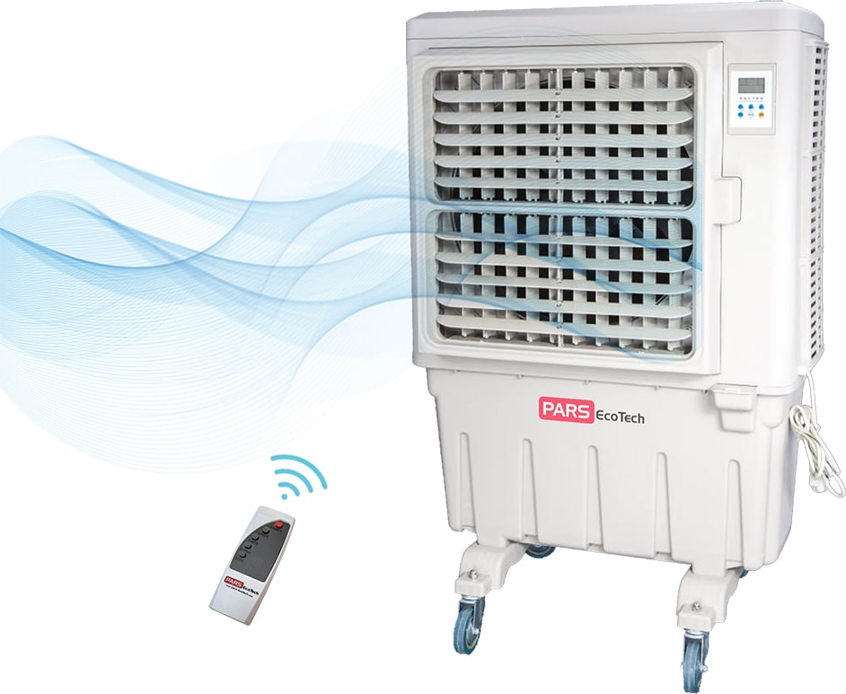 PARS EcoTech Climatizador evaporativo ECO-9000, caudal de 9.000m3/h REALES + lámpara UV