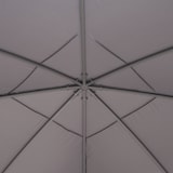 thumbnail of Pavillon MILENA 3,3x3,3 m Anthrazit mit lichtgrauen Seitenvorhängen