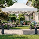 thumbnail of Gazebo Professionale 3x4.5 M Richiudibile Automatico In Acciaio E Telo Oxford 1200D PVC Impermeabile Anti UV Struttura a Fisarmonica con Sacche Bianco
