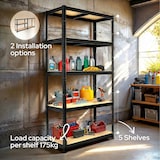 thumbnail of Scaffale Resistente Scaffalature Da Officina Scaffalature Per La Cantina nero