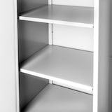 thumbnail of tectake Lockerkast met 6 vakken en hanggedeelte - grijs, 80 cm - 404383