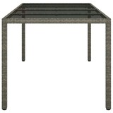 thumbnail of vidaXL Tuin Eettafel Grijs 190x90x75 cm Poly Rattan