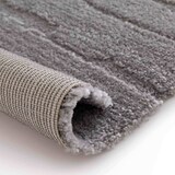 thumbnail of Tapis rectangulaire à poils ras motif uni gris 160 x 230 cm - Oviala