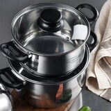 thumbnail of San Ignacio - Batería de cocina Toledo 16/18/20/24/28cm Acero Inox con Juego de Sartenes Daimiel 18/20/24cm Aluminio Forjado